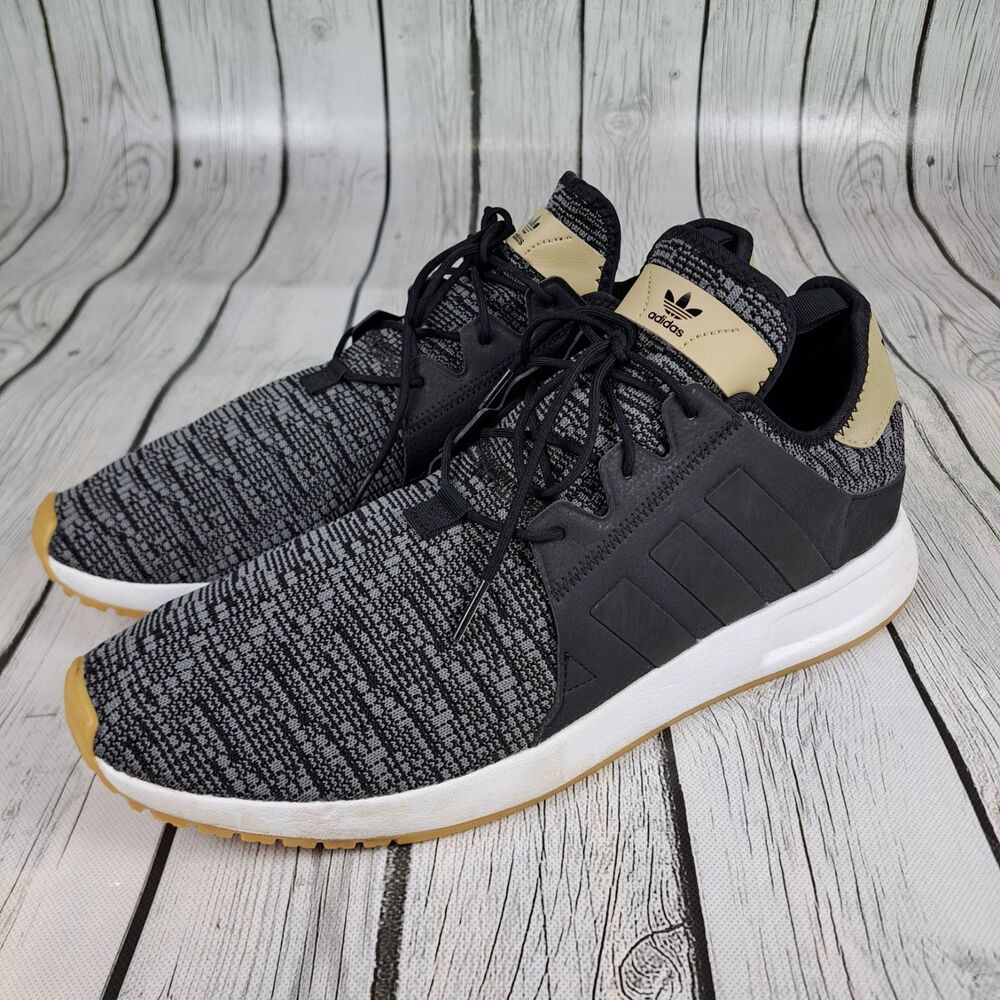 Adidas X PLR Trainers Black White Knit BB2899 Running Sneaker Shoes Sz 12